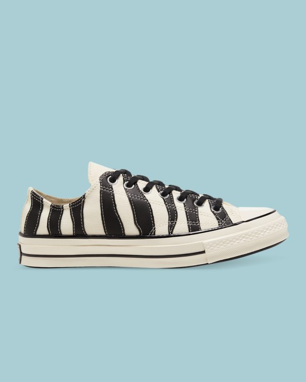 Converse Chuck 70 Archive Zebra Overlay Beige Sko Danmark - Converse Lave Sneakers Herre - 92107CIZU